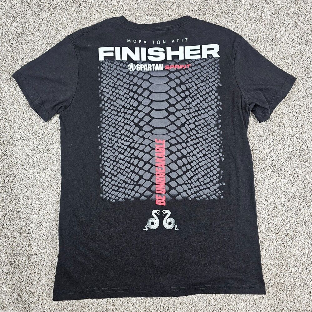 Spartan Sprint Race Shirt Womens Medium Finisher Logo Obstacles Workout Training